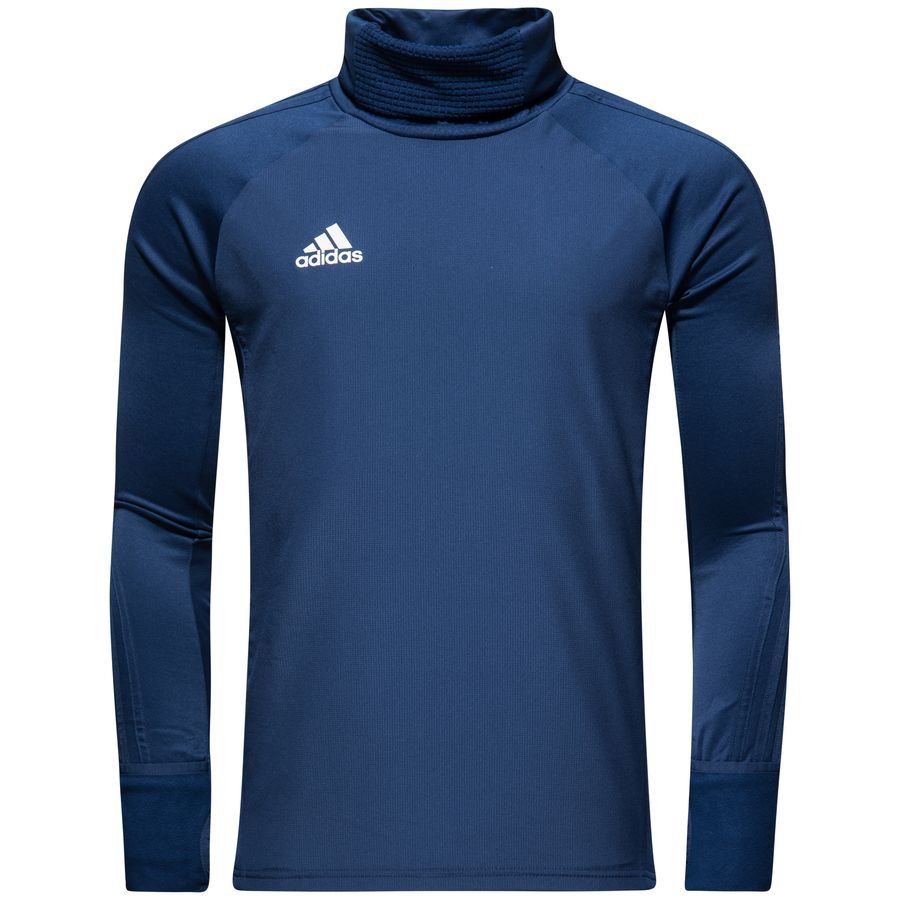 adidas Training Shirt Warm Condivo 18 - Dark Blue/White | www