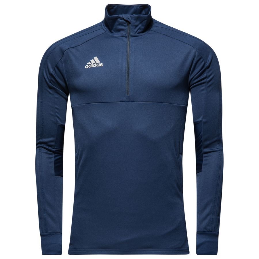 adidas Training Shirt 1/4 Zip Condivo 18 - Dark Blue/White