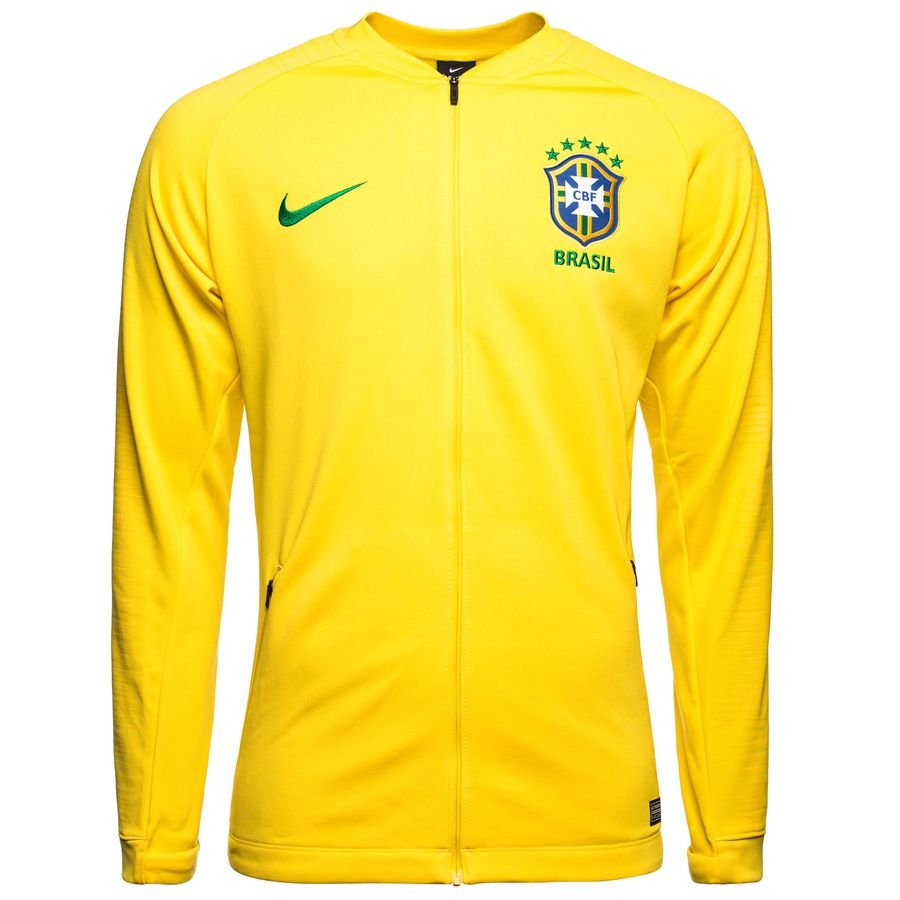 Brazil Training Jacket Anthem - Yellow/Lucky Green | www.unisportstore.com
