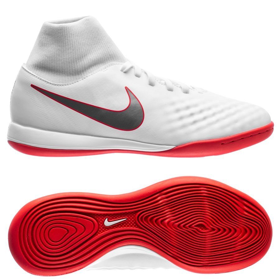 Nike Magista ObraX 2 Academy DF IC Just Do It - White/Lite Crimson Kids |  www.unisportstore.com