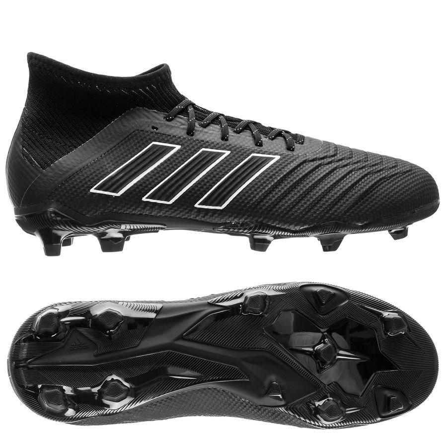 black and white predator boots