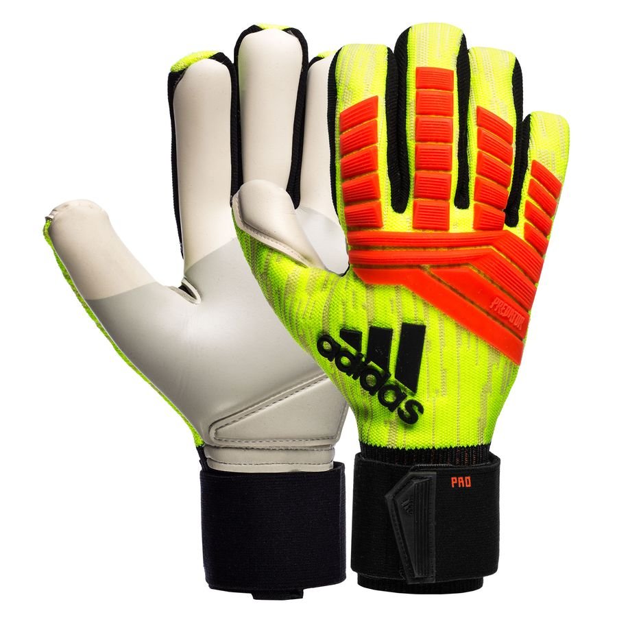 adidas Goalkeeper Gloves Predator Pro Energy Mode - Solar Yellow/Solar Red  | www.unisportstore.com