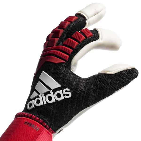 adidas Goalkeeper Gloves Predator Hybrid Team Mode - Black/Red/White