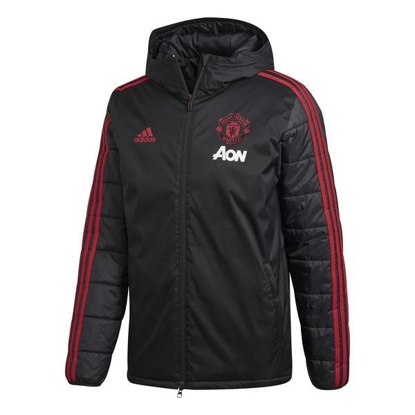 Manchester United Winter Jacket - Black/Core Pink | www.unisportstore.com