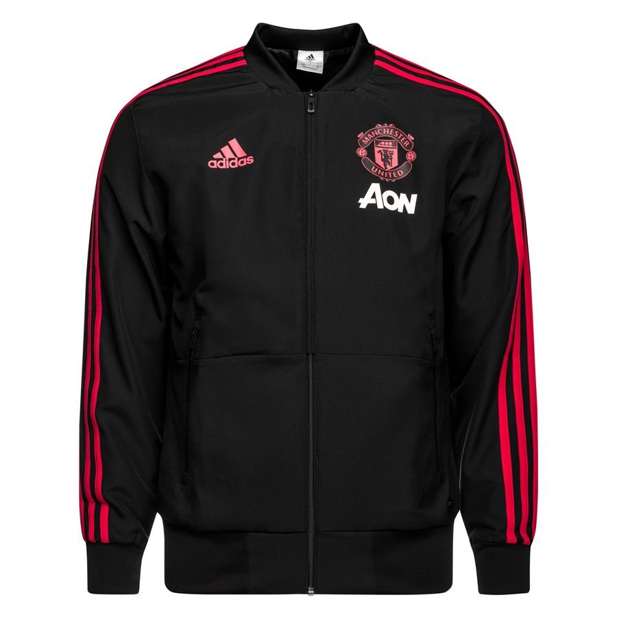 Manchester United Presentation Jacket - Black/Red/Core Pink | www