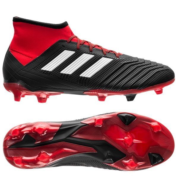 adidas Predator 18.2 FG/AG Team Mode - Core Black/Footwear White/Red |  www.unisportstore.com