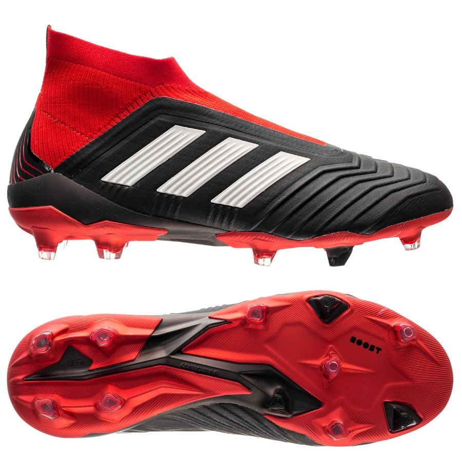 adidas Predator 18+ FG/AG Team Mode - Core Black/Footwear White/Red