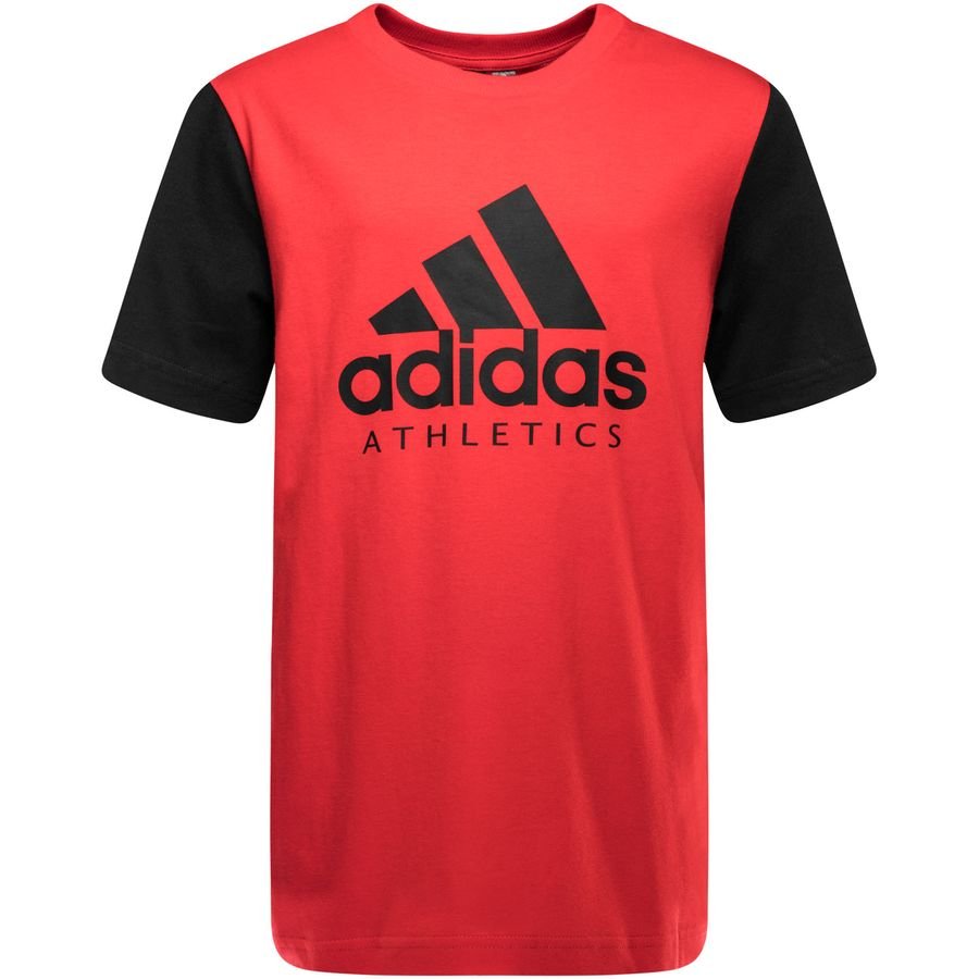 Buy > red and black adidas t shirt > in stock