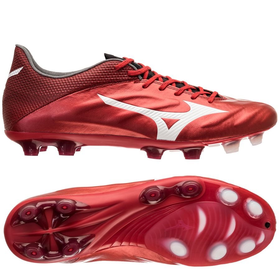 Mizuno REBULA 2 V1 Soccer Shoes Kangaroo Leather P1GA1871 Red NEW US7.5 