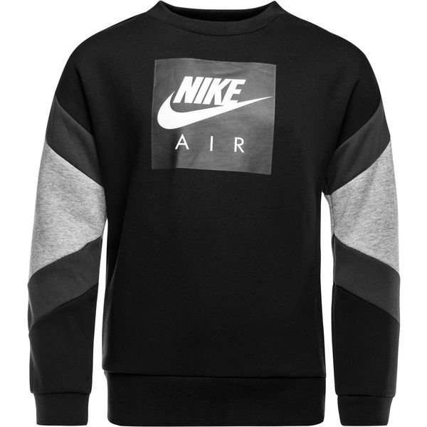Nike Sweatshirt NSW Air Crew - Black/Dark Grey Heather Kids | www ...