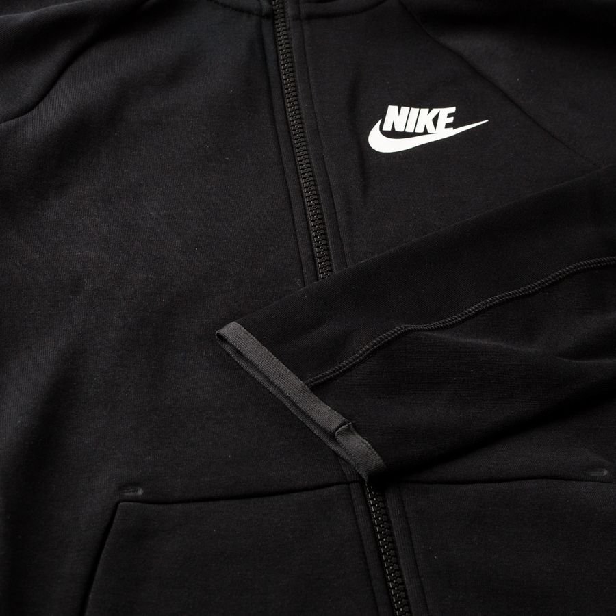 Nike Sportswear TECH FLEECE ESSENTIALS Sweatjacke Black/white/schwarz ...