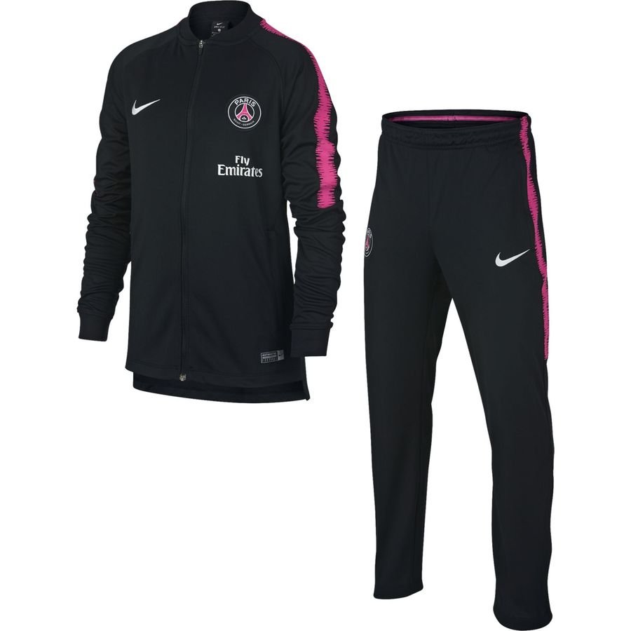 psg tracksuit black and pink