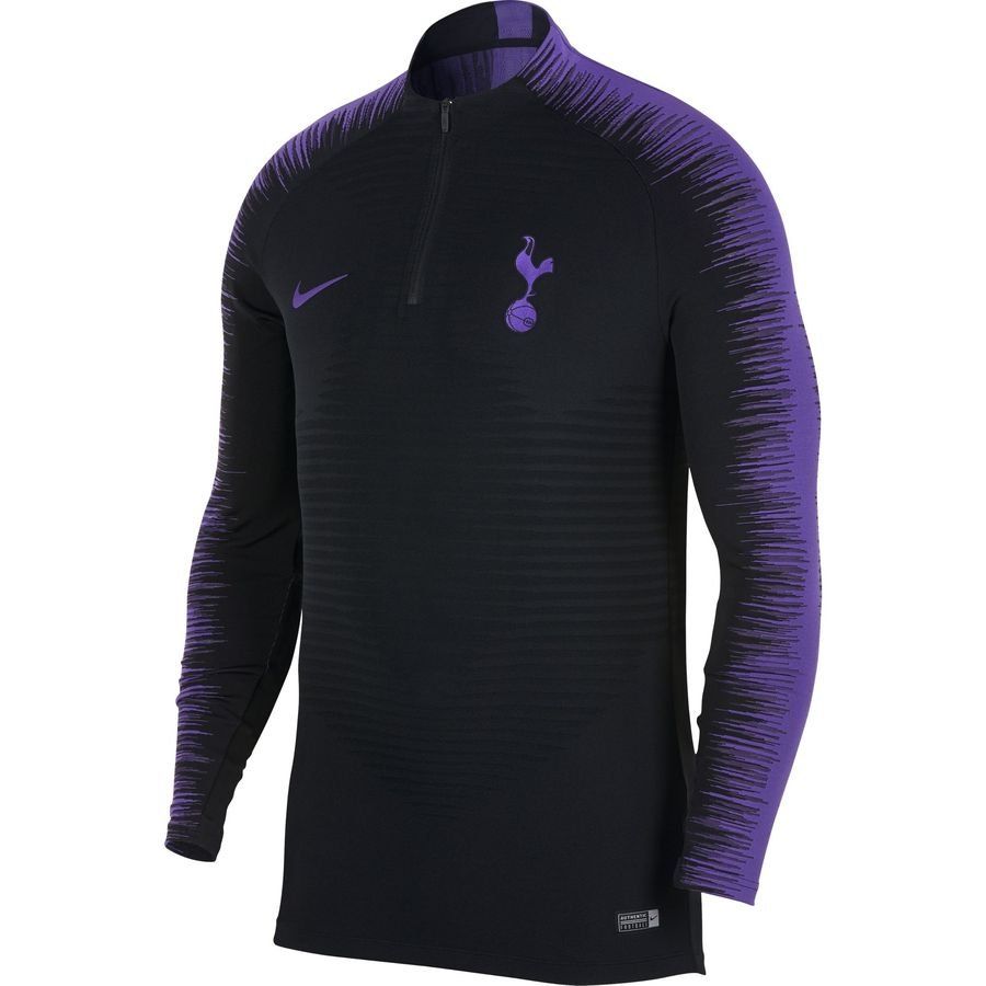 Tottenham Training Shirt Strike VaporKnit Drill - Black/Hyper Grape ...