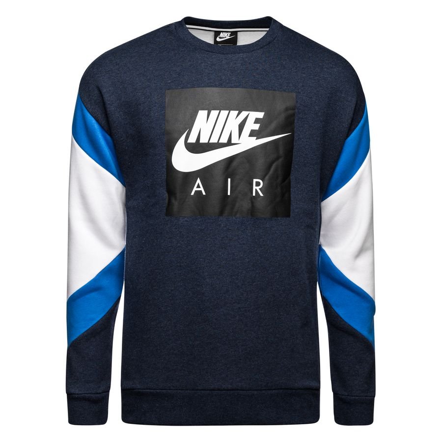 blue and white nike sweatshirt