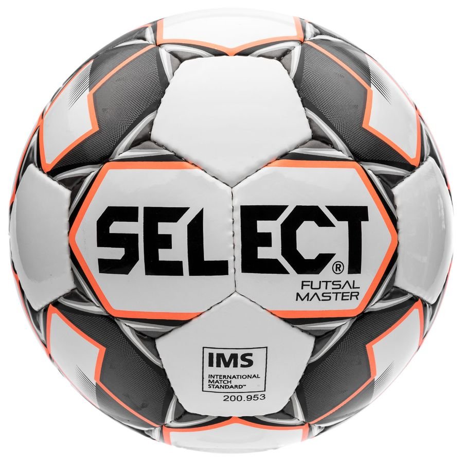 Select Fotboll Futsal Master Shiny - Vit/Orange/Svart