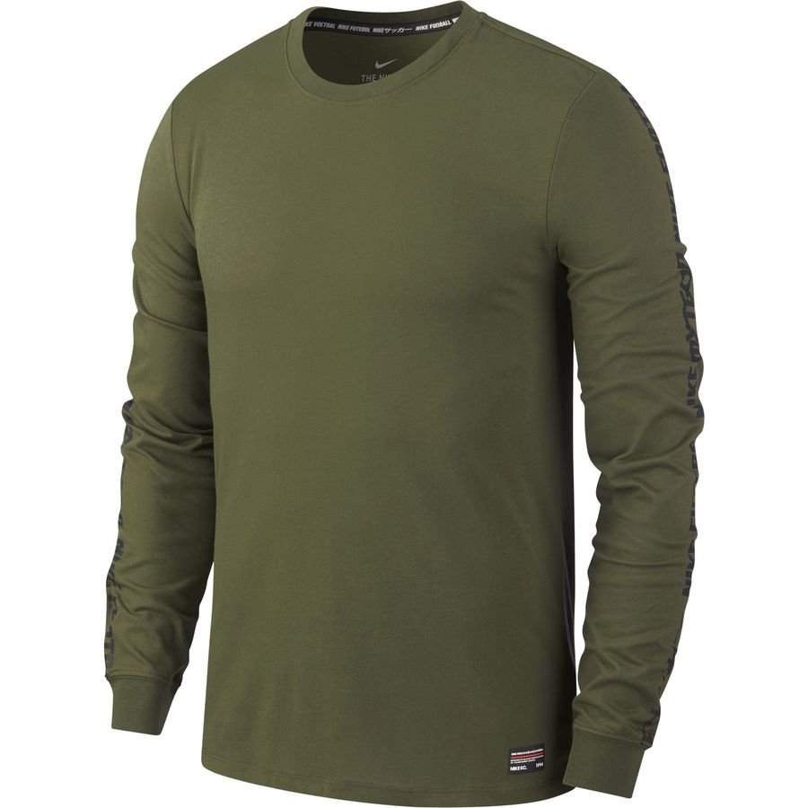 Nike F.C. Training T-Shirt Dry L/S - Cargo Khaki | www.unisportstore.com