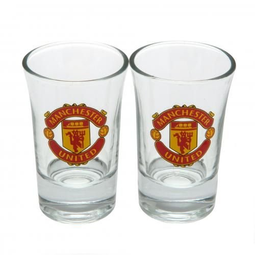 Manchester United Shotglas 2-pack - Röd