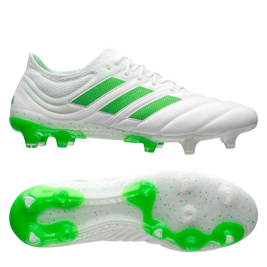 adidas Copa 19.1 FG/AG Virtuso - Footwear White/Solar Lime