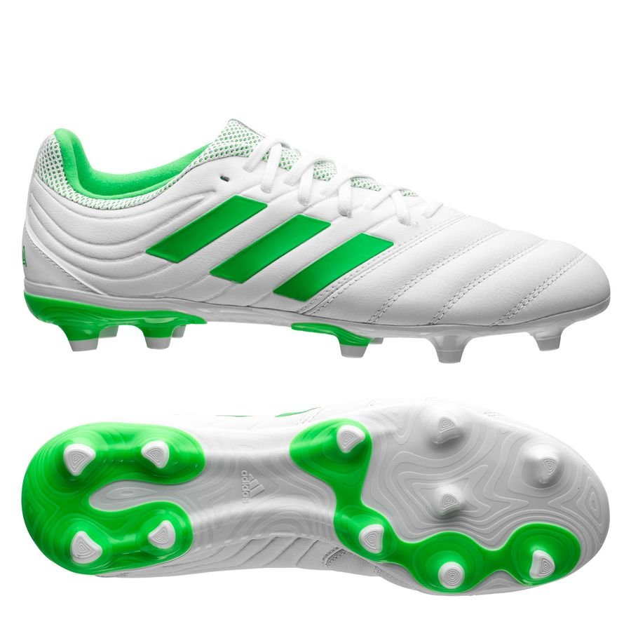 adidas Copa 19.3 Virtuso - Footwear White/Solar Lime | www.unisportstore.com