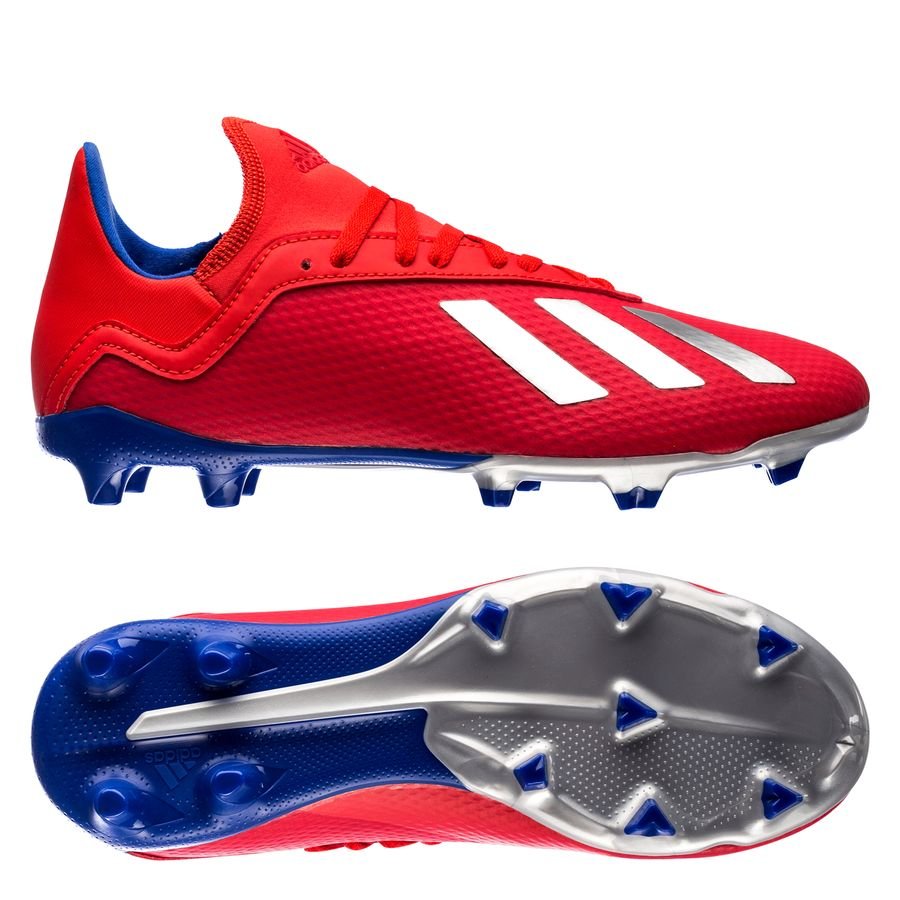 adidas x 18.3 red and blue