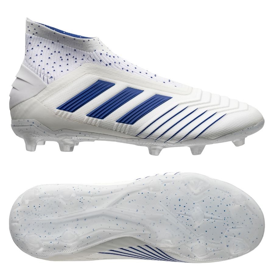 adidas Predator 19+ FG/AG Virtuso - Footwear White/Bold Blue Kids