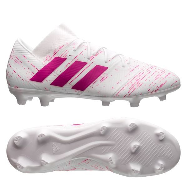 adidas Nemeziz 18.2 FG/AG Virtuso - Footwear White/Shock Pink |  www.unisportstore.com