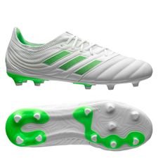 adidas Copa 19.1 FG/AG Virtuso - Footwear White/Solar Lime Kids