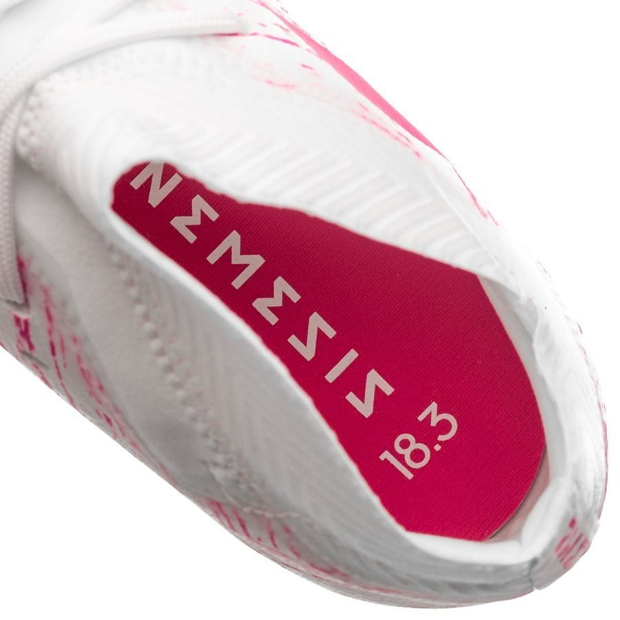 adidas Nemeziz 18.3 AG Virtuso - Footwear White/Shock Pink Kids adidas Nemeziz 18.3 AG Virtuso - Footwear White/Shock Pink Kids