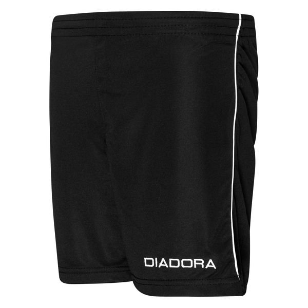Diadora Shorts Madrid - Black/White Kids | www.unisportstore.com