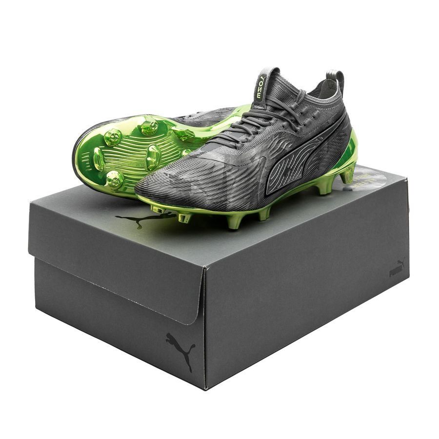 PUMA One 19.1 SYN FG AG Alter Reality Silver Charcoal Grey Fizzy Yellow LIMITED EDITION