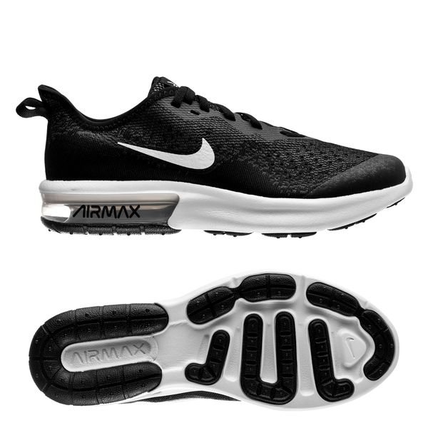 air max sequent black and white