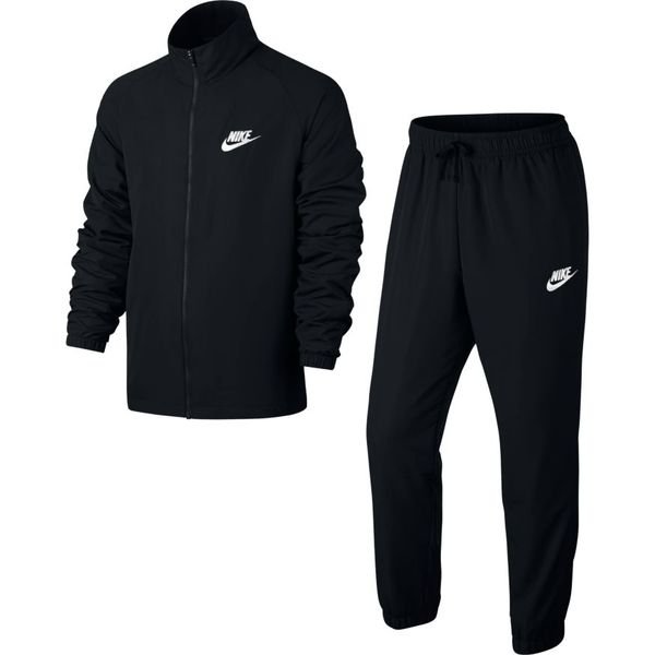 Nike Tracksuit NSW Woven - Black/White | www.unisportstore.com