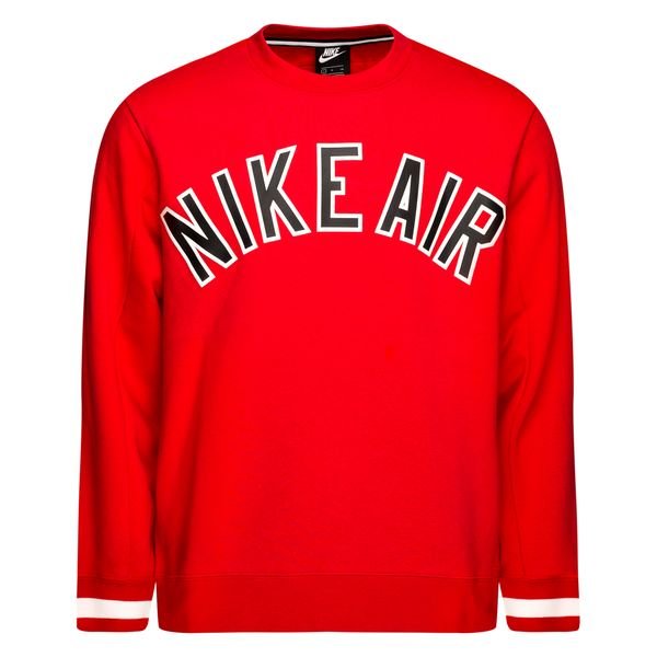 red nike crew neck jumper 