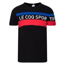 Le Coq Sportif T-shirt Tennis – Zwart/Rood/Blauw/Wit
