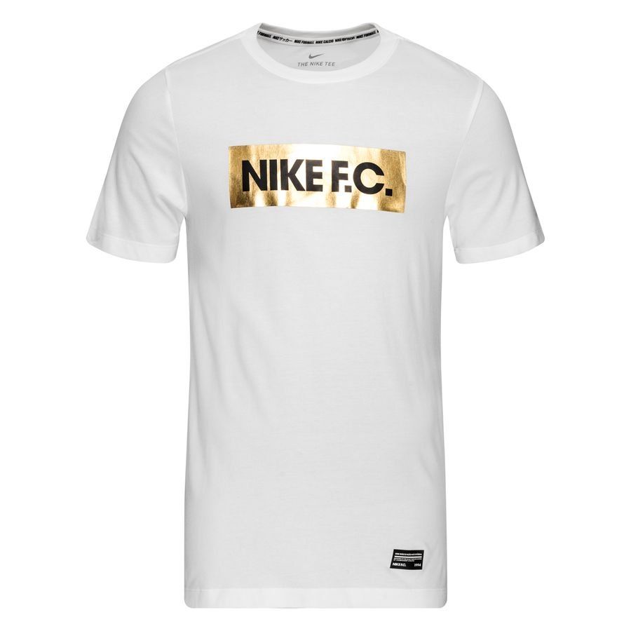 Nike F.C. T-Shirt Dry Block - White/Gold www.unisportstore.com