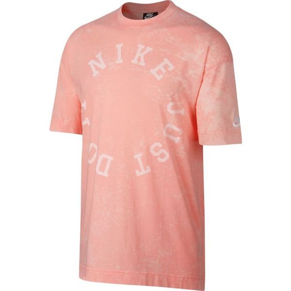 Nike T-Shirt NSW Wash - Bleached Coral/Summit White | www.unisportstore.com