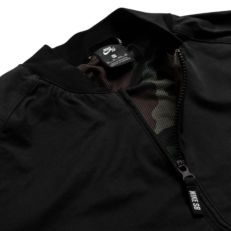 Nike sb bomber jacket black online