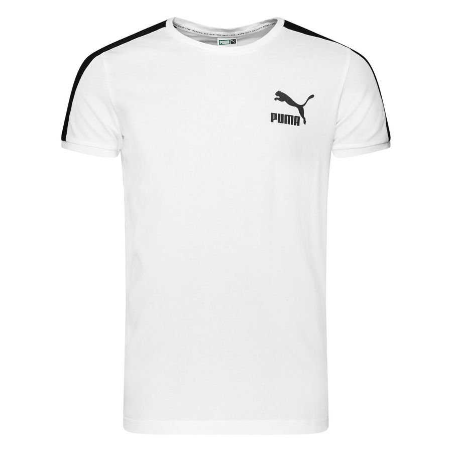 puma black and white t shirt