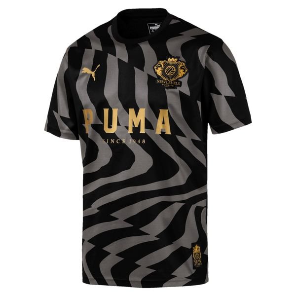 Puma Psychedelic T Shirt New Levels Puma Black Steel Gray Www Unisportstore Com
