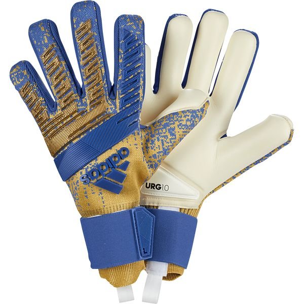 gold adidas football gloves