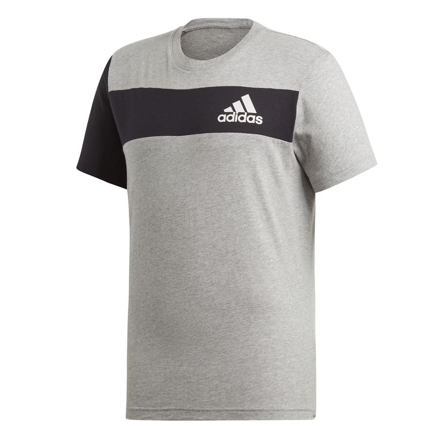 black and grey adidas shirt