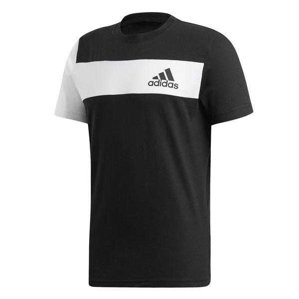 adidas black and white t shirt