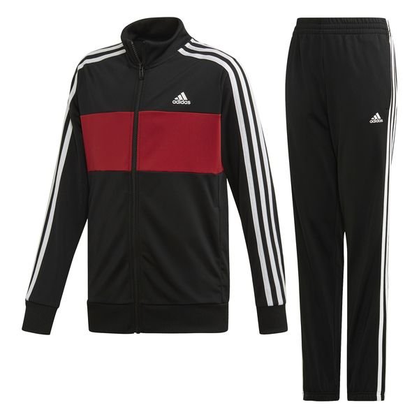 black and red adidas joggers