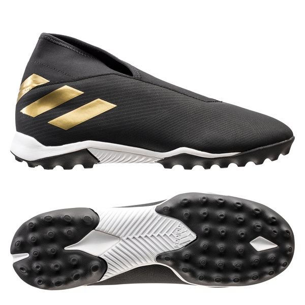 adidas Nemeziz Tango 19.3 TF Laceless Dark Motion - Core Black/Gold  Metallic | www.unisportstore.com