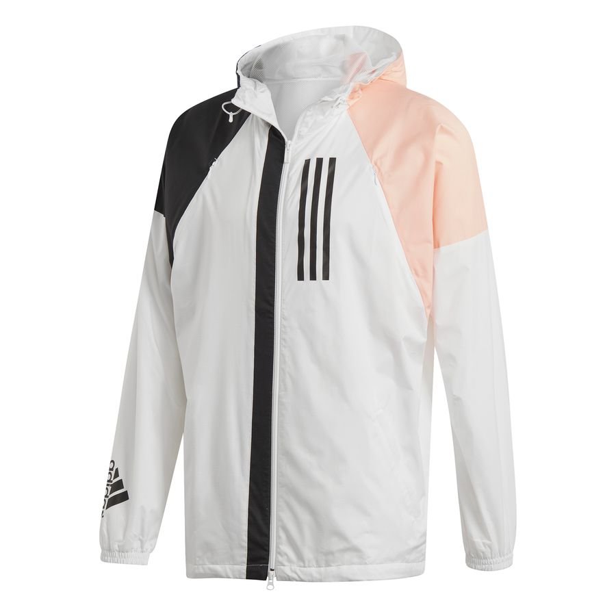grey and pink adidas jacket