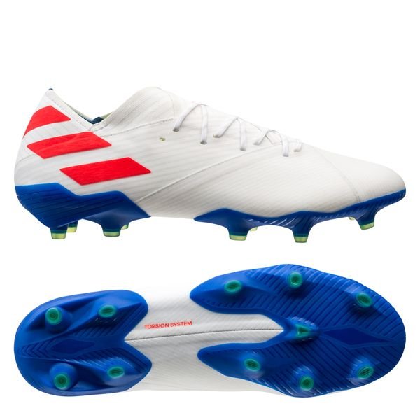 messi shoes white and blue