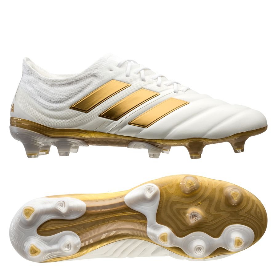 adidas Copa 19.1 FG/AG Input Code - Footwear White/Gold Metallic/Football  Blue