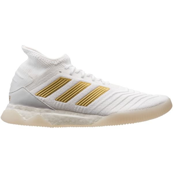 adidas white and gold trainers