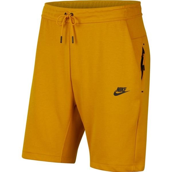 Nike Shorts NSW Tech Fleece Kort - Gul/Sort | www.unisportstore.no