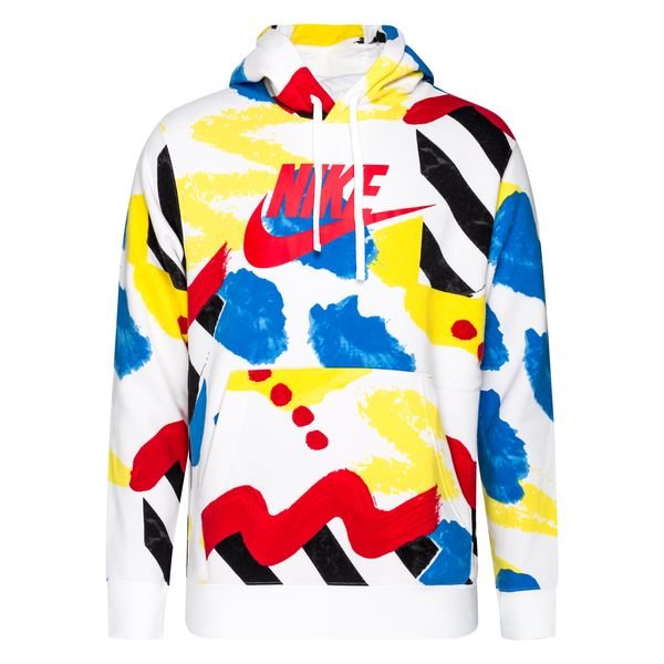 nike red white and blue hoodie